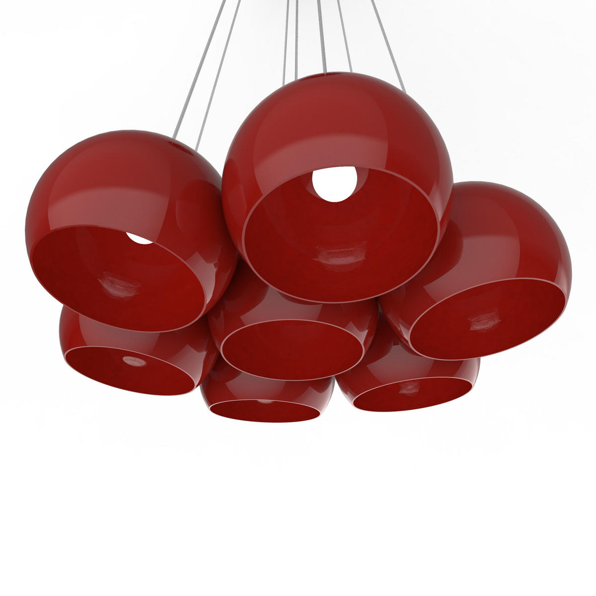 HÄNGELEUCHTE - Rot, Metall (25/25/20cm) - Lumicom