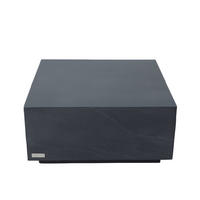COUCHTISCH COLORADO aus GF-Beton Quadrat, Wetterbeständig, 86x86x41 cm - Dunkelgrau, Naturmaterialien (86/86/41cm) - Elementi