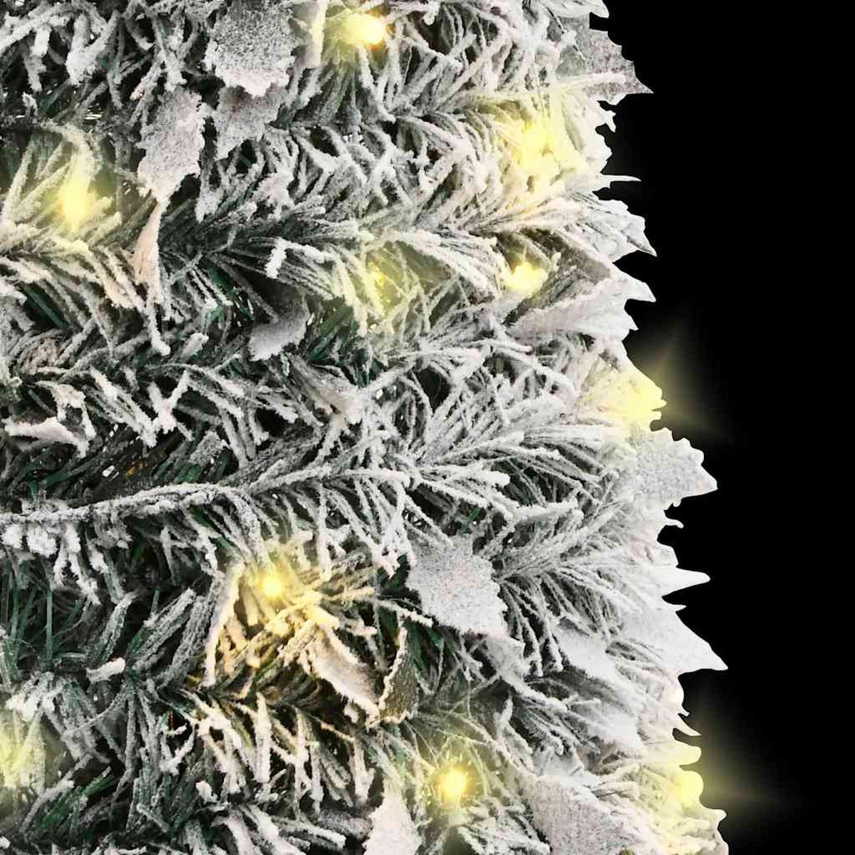 POP-UP-WEIHNACHTSBAUM Künstlich Beschneit 100 Leds 150 Cm - Weiß, Kunststoff (150cm) - vidaXL