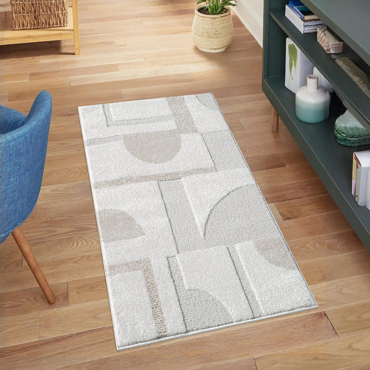KURZFLOR-TEPPICH Lounge 9992 Creme 80x150 cm - Creme, Textil (80/150cm) - carpet city
