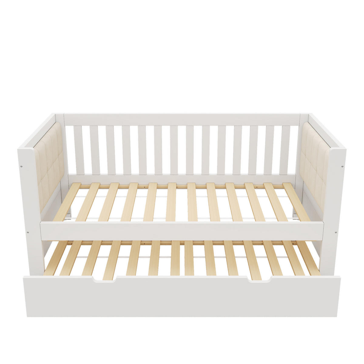 AUSZIEHBETT 90x200 cmDE-00727, in Weiß - Weiß, Holz (90/200cm) - ComfortXL