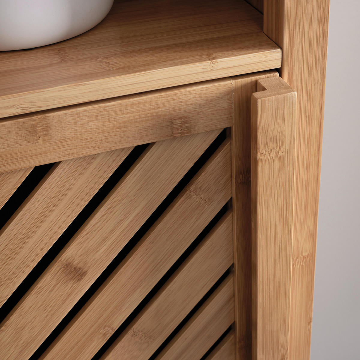 HOCHSCHRANK Bonny Hellbraun ca. 35 /160 / 36 cm - Naturfarben, Holzwerkstoff (35/160/36cm) - Bessagi Home