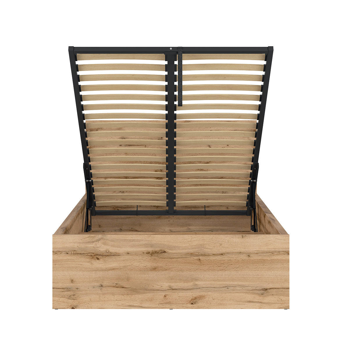 BOXSPRING POSTELJA 120/200 Edwin Les - rjava, leseni material (120/200cm) - Petits-meubles