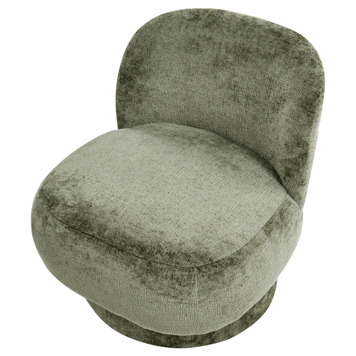 DREHSESSEL Grün Aylo - Grün, Textil (60/65/70cm) - Beliani