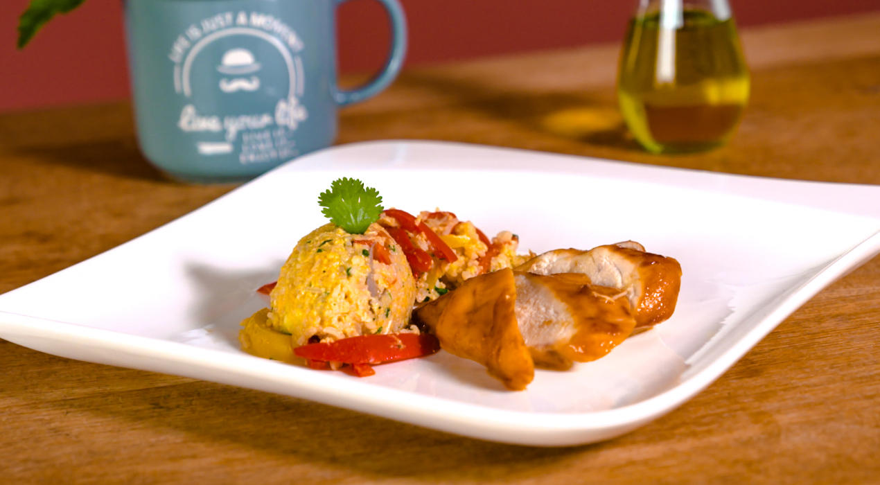 XXXLecker_H�hnchen-Teriyaki mit Bratreis