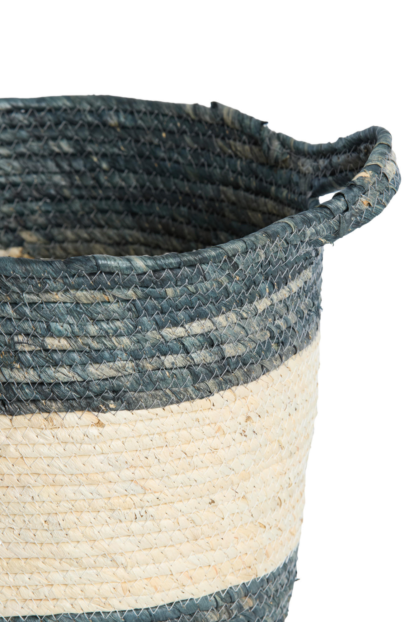 KORB Kilkee Blau Ø40/40 cm 3er-Set - Blau, Naturmaterialien (40/40/40cm) - Light & Living