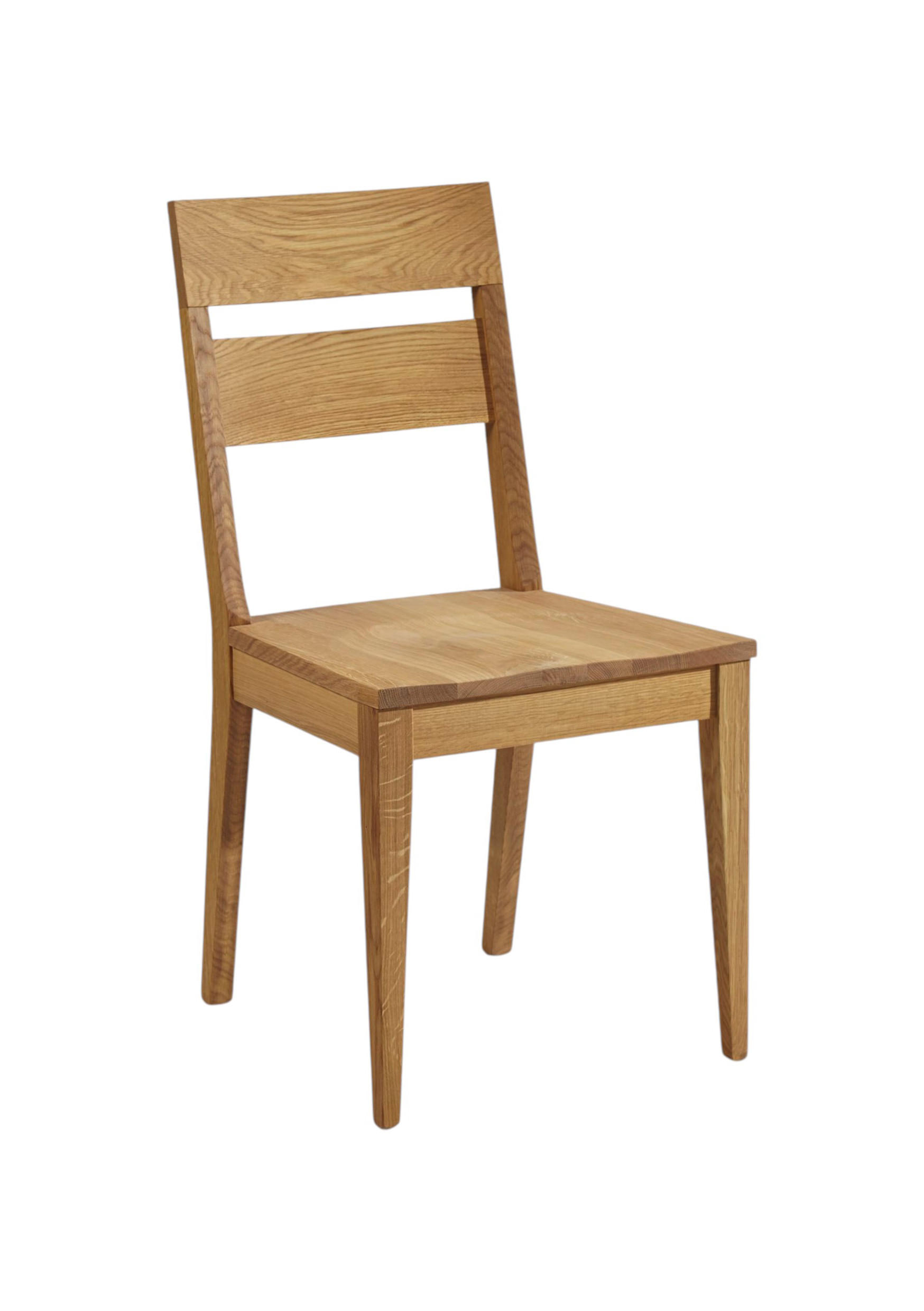 ESSZIMMERSTUHL 2er-Set Delfi 8 Wildeiche Massiv geölt - Naturfarben, Holz (46/90/54cm) - 58aufmkessel