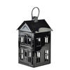 LATERNENHAUS Roger Schwarz 14,8x14,3xh26,8 cm Metall - Schwarz, Metall (14.3/26.8/14.8cm) - Mondex