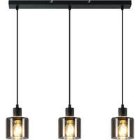 PENDELLEUCHTE Nathaniel 68/11/195 cm - Schwarz, Metall (68/11/195cm) - ZMH