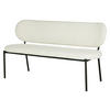 ESSZIMMERBANK aus Stoff/Metall 160cm, beige - Beige, Textil (160/84/63cm) - Giga Meubel