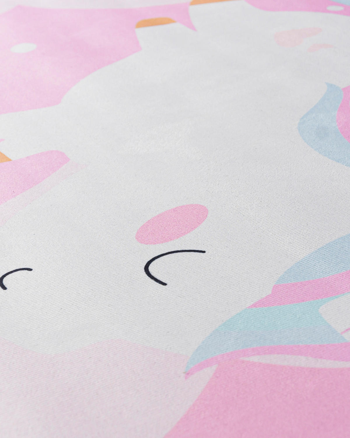 KINDERTEPPICH Bambini Vola Mazovia 80x150cm Rosa Einhorn Kurzflor - Pink, Textil (80/150cm) - Mazovia