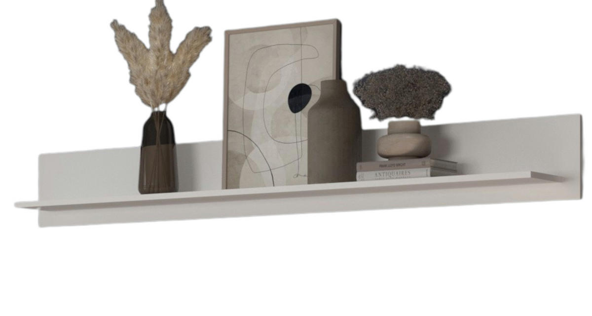 WANDBOARD weiß 170 cm Wandregal mit Rückwandpaneel, Bücherregal - Weiß, Holzwerkstoff (120/22/21cm) - Inn.Furn