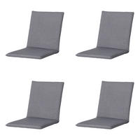 GARTENSTUHLKISSEN Oxford 97/49 cm 4er-Set - Grau, Textil (49/6/97cm) - Madison