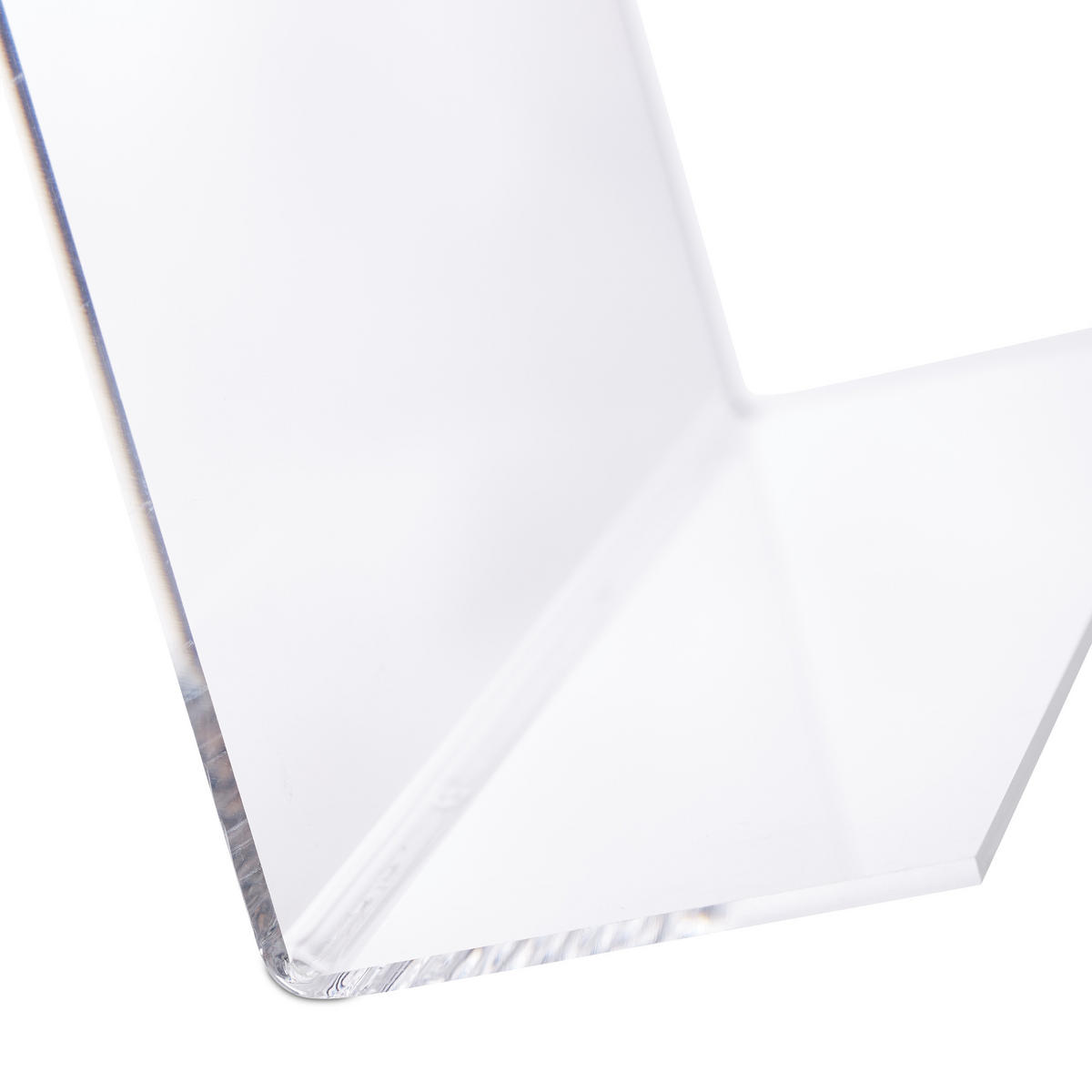 BUCHAUFSTELLER - Transparent, Kunststoff (20/24/20cm) - Relaxdays