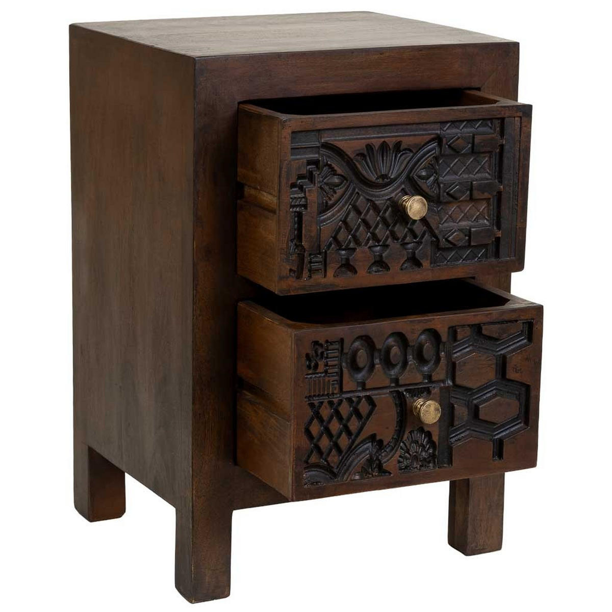 NACHTTISCH aus holz 40x35x60cm - Braun, Holz (40/60/35cm) - Wanderlust