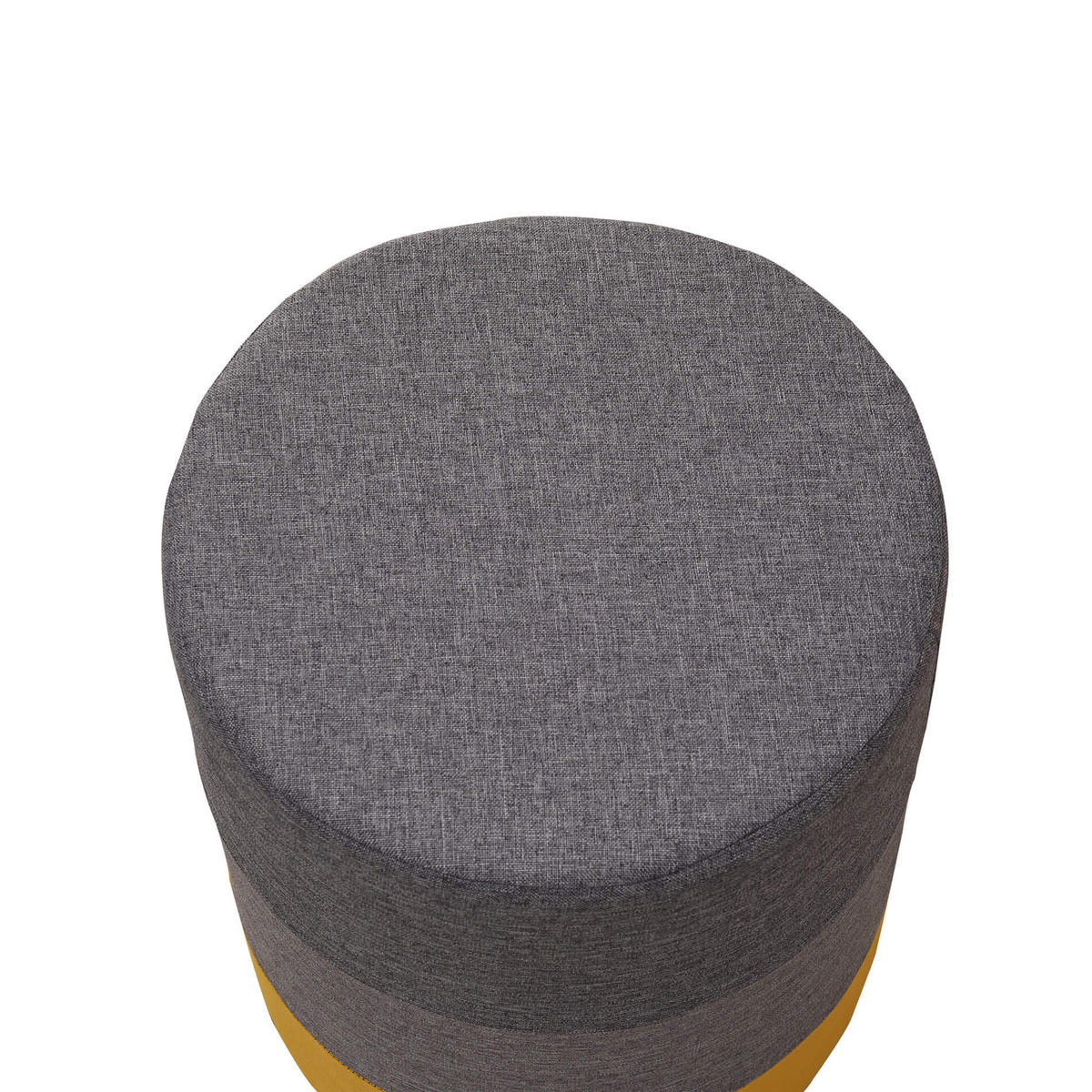POUF Rund 35/35/45 cm - Grau, Textil (35/45/35cm) - Mobili Rebecca