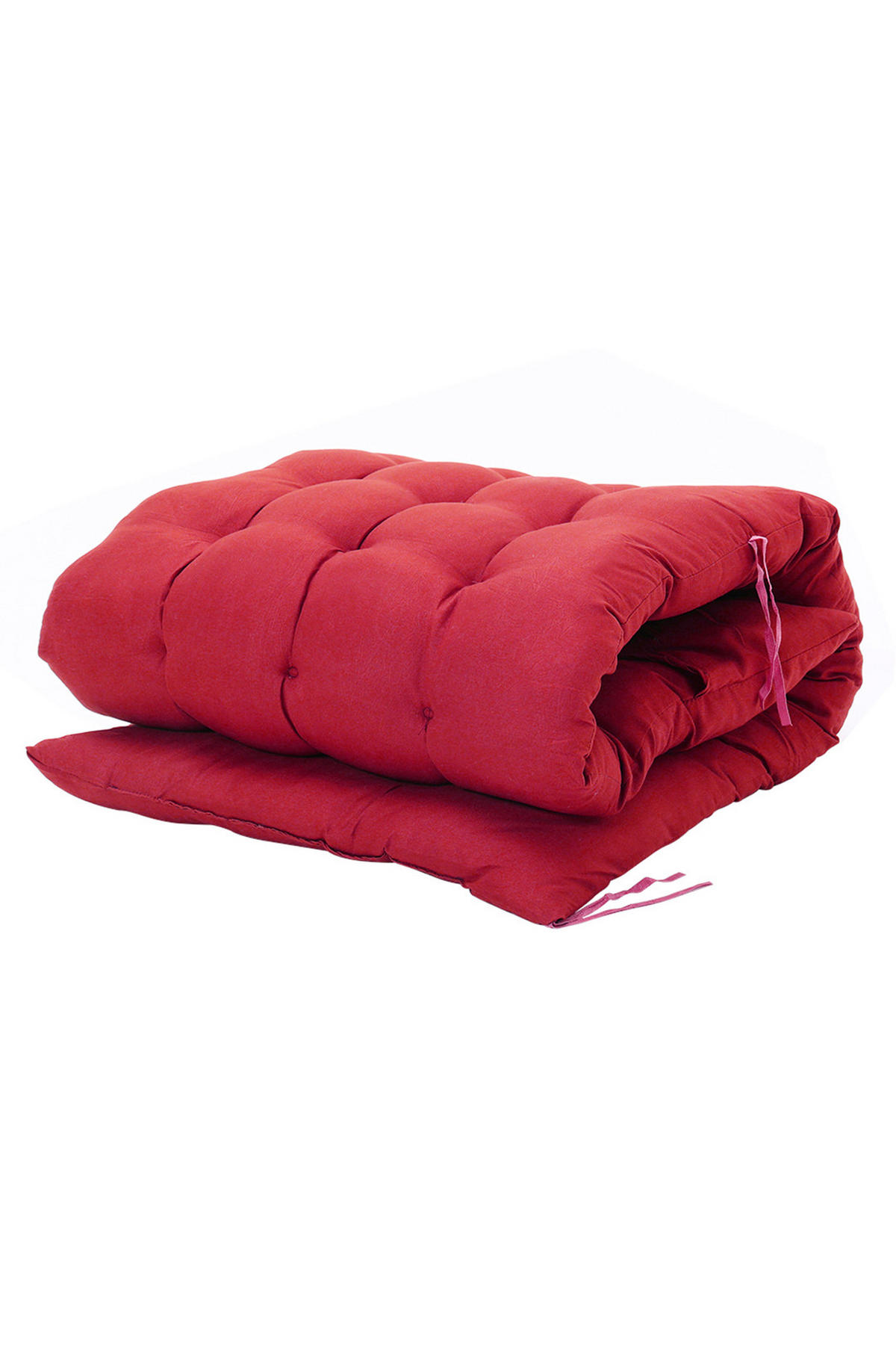 SONNENLIEGENAUFLAGE für Garten- und Terrassenstühle aus Polyester Schaumstoff in Rot 160 cm B x 50 cm - Rot, Textil (50/160cm) - Livingandhome