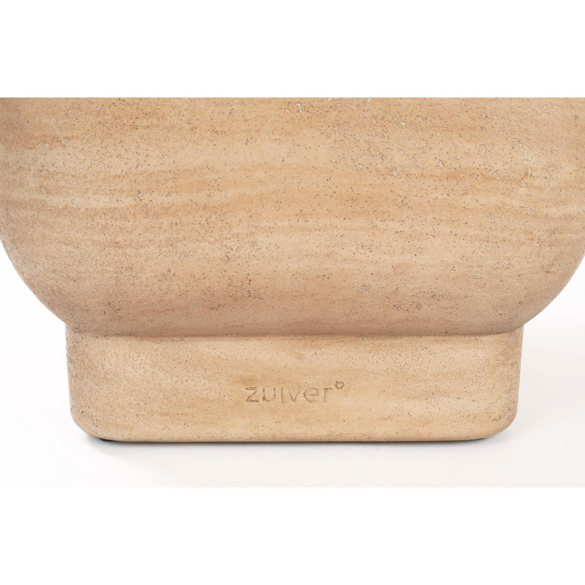 BEISTELLTISCH Noble Pill Quadratisch 45x45 cm Beige - Beige, Stein (45/45/47cm) - Zuiver