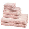 FROTTIERSET Pure 8-teilig - Rosa, Textil (50/100cm) - Cawö
