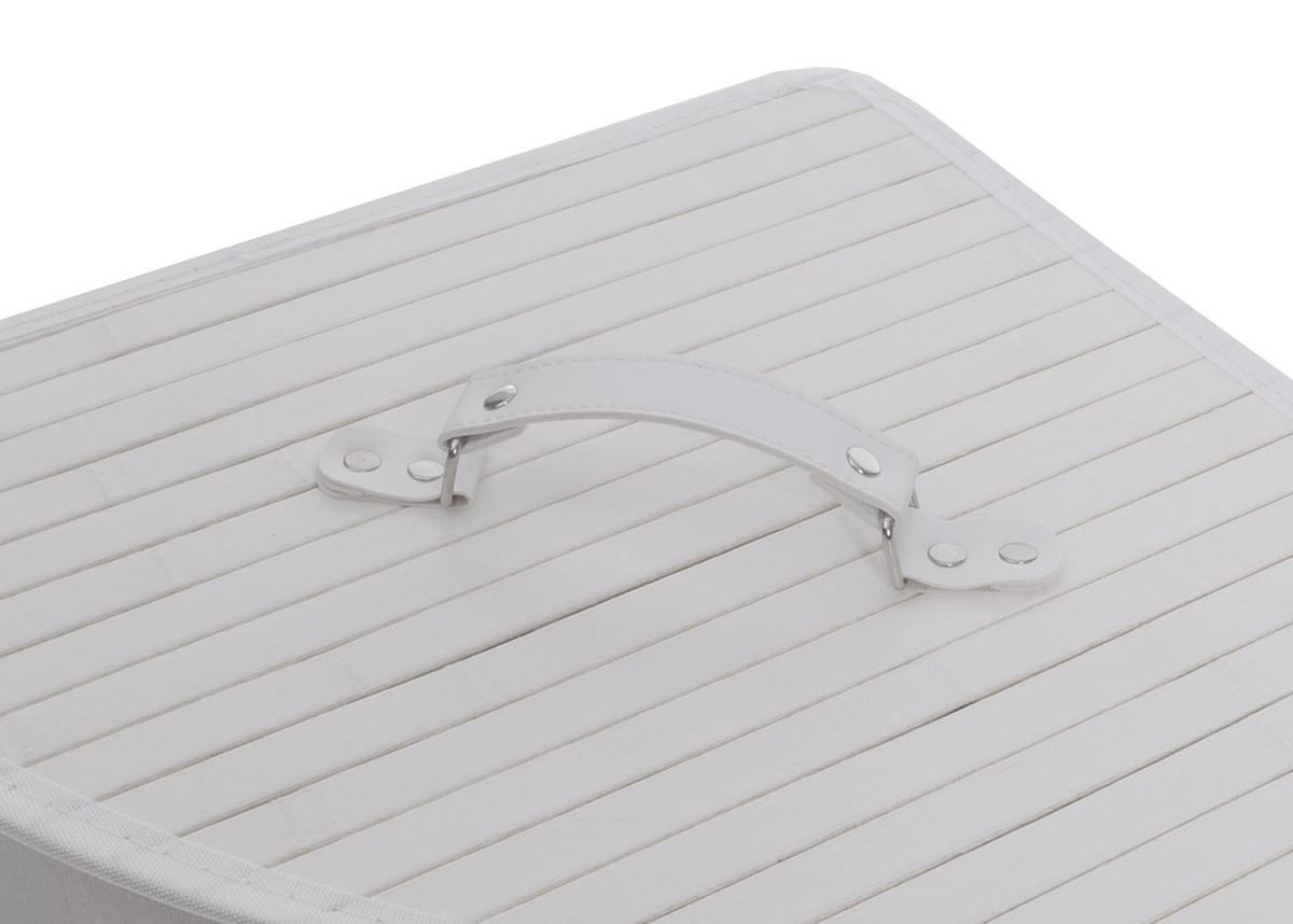 KOŠ NA PRÁDLO ECKWäSCHEKORB Bílý - bílá, textil (48/61/35cm) - MCW