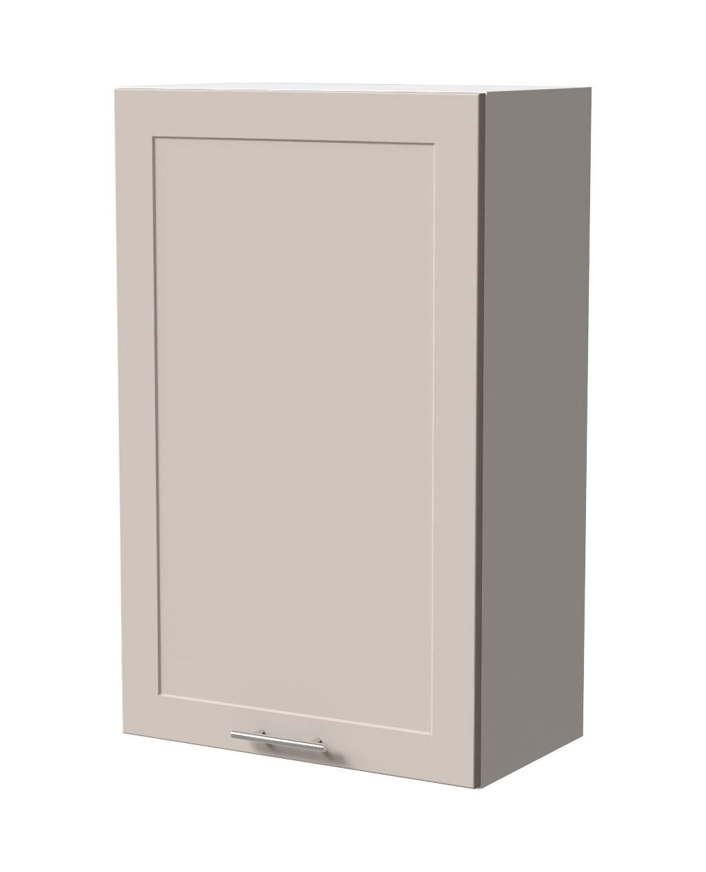 HÄNGESCHRANK Oslo W4/60/1 Weiß / Kaschmir Matt 60 / 32,5 / 96cm - Kaschmir/Weiß, Holz/Holzwerkstoff (60/96/32.5cm) - Feldmann-Wohnen