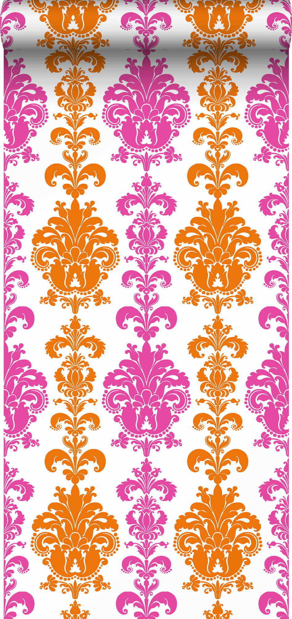 TAPETE Barockmuster 53 cm x 10.05 m - Pink, Papier (53/1000cm) - Sanders & Sanders