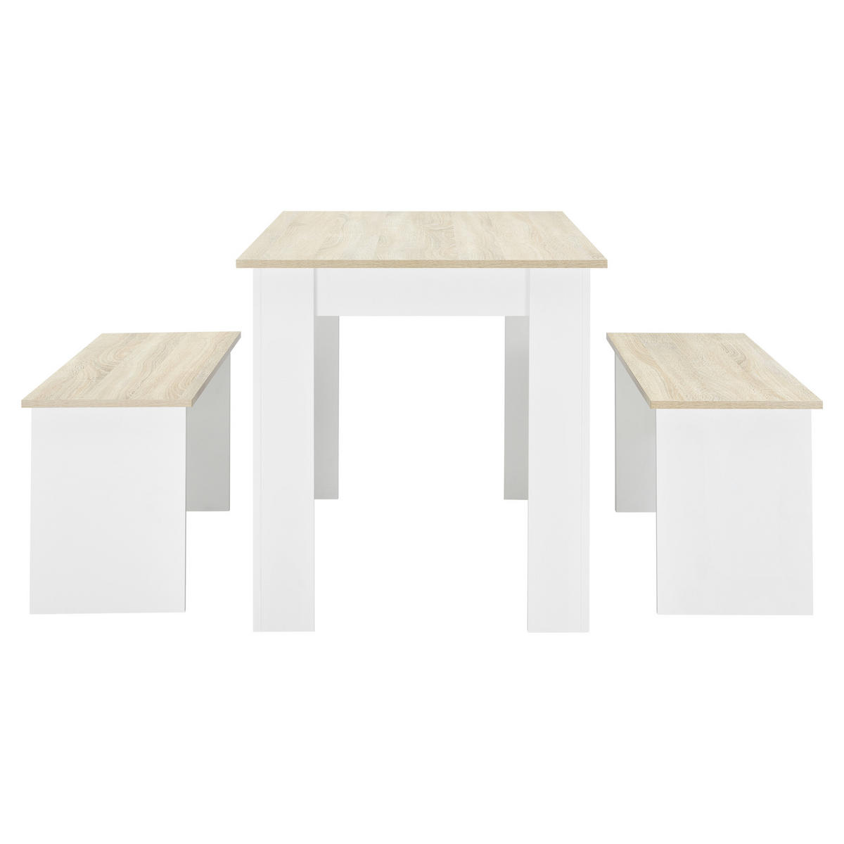 TISCHGRUPPE Hokksund - Eichefarben, Holzwerkstoff (110/73/70cm) - [en.casa]