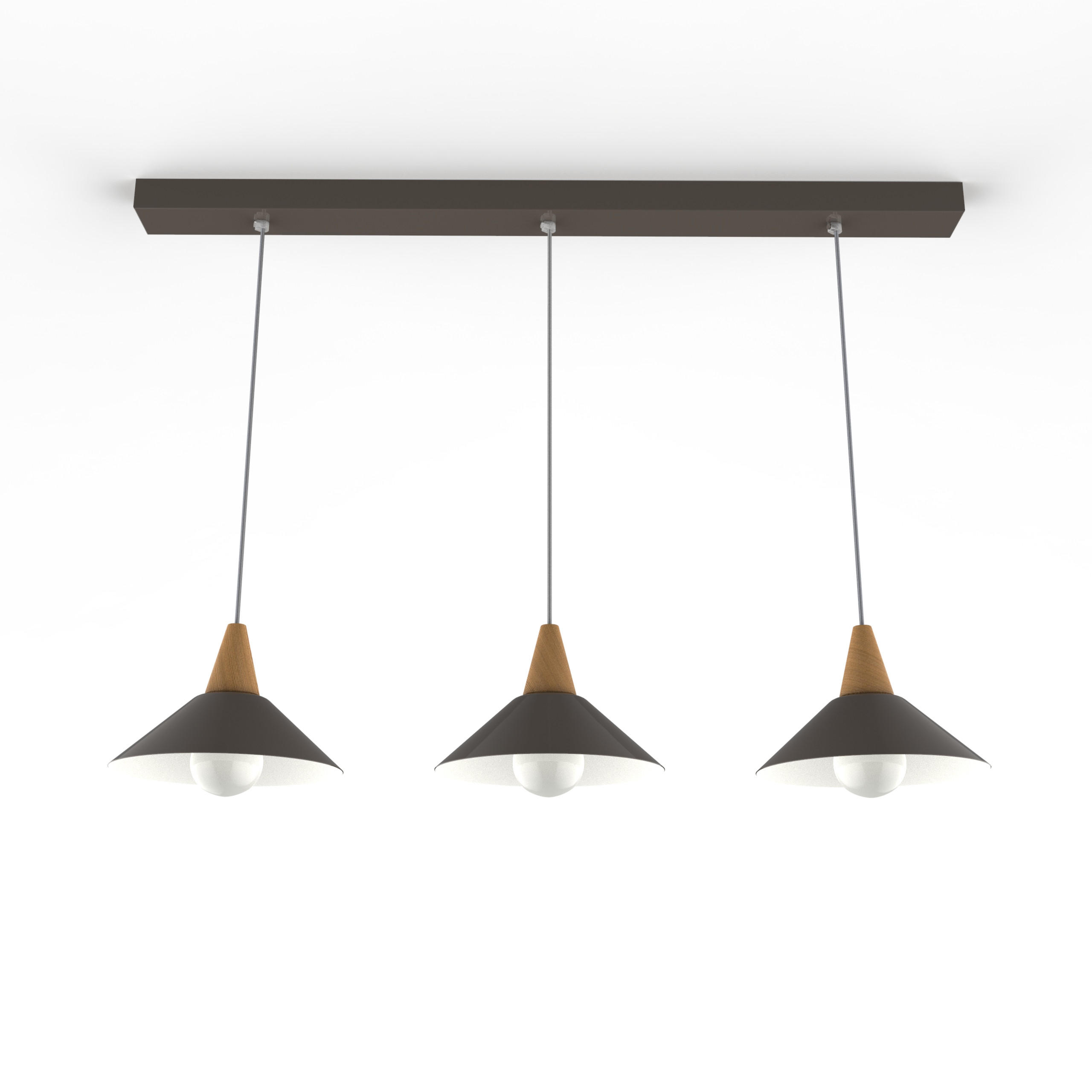 HÄNGELEUCHTE - Graubraun, Metall (25/100/16cm) - Lumicom