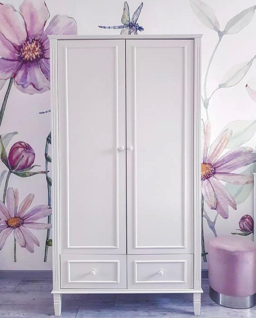 KINDERKLEIDERSCHRANK Bianka, 2-türig – ideal für das Kinderzimmer - Weiß, Holzwerkstoff (100/182.8/53cm) - RAUMHIRSCH FURNITURE