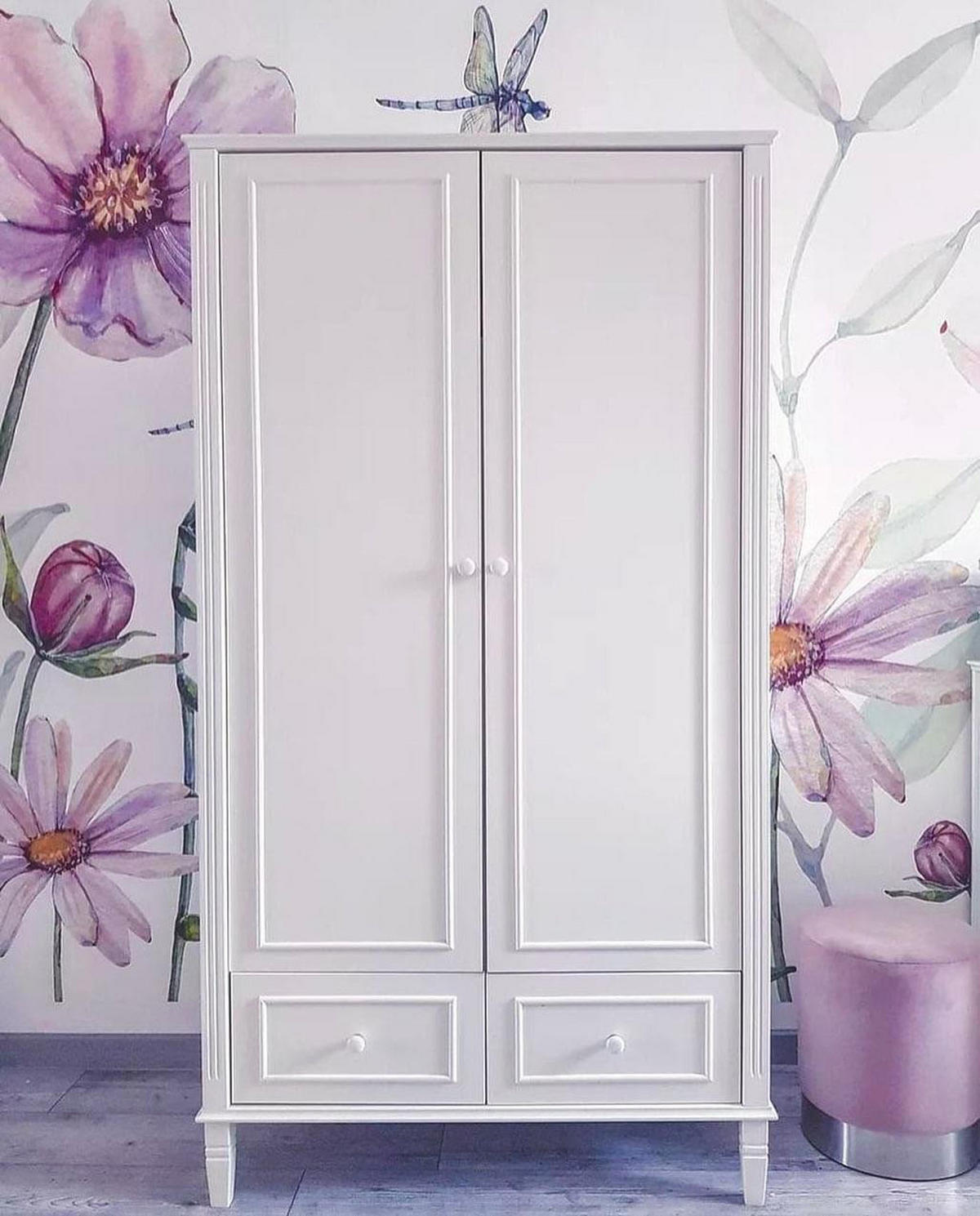 KINDERKLEIDERSCHRANK Bianka, 2-türig – ideal für das Kinderzimmer - Weiß, Holzwerkstoff (100/182.8/53cm) - RAUMHIRSCH FURNITURE