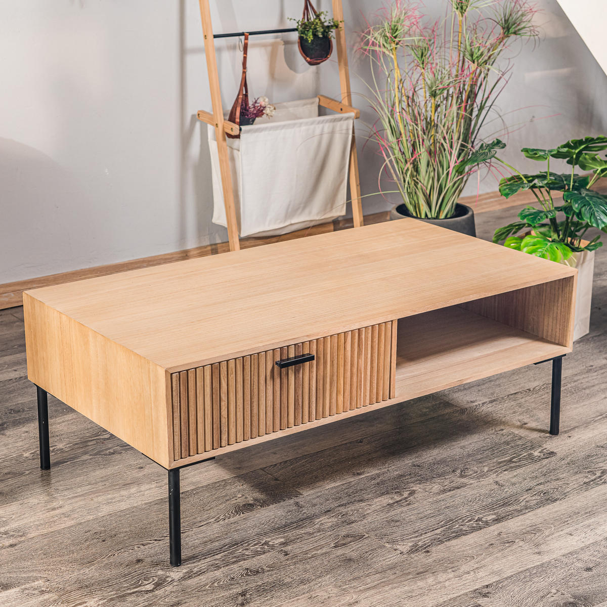 COUCHTISCH Rechteckig Braun 110 x 58 x 41 cm - Braun, Holz (58/110/41cm) - Nordlys