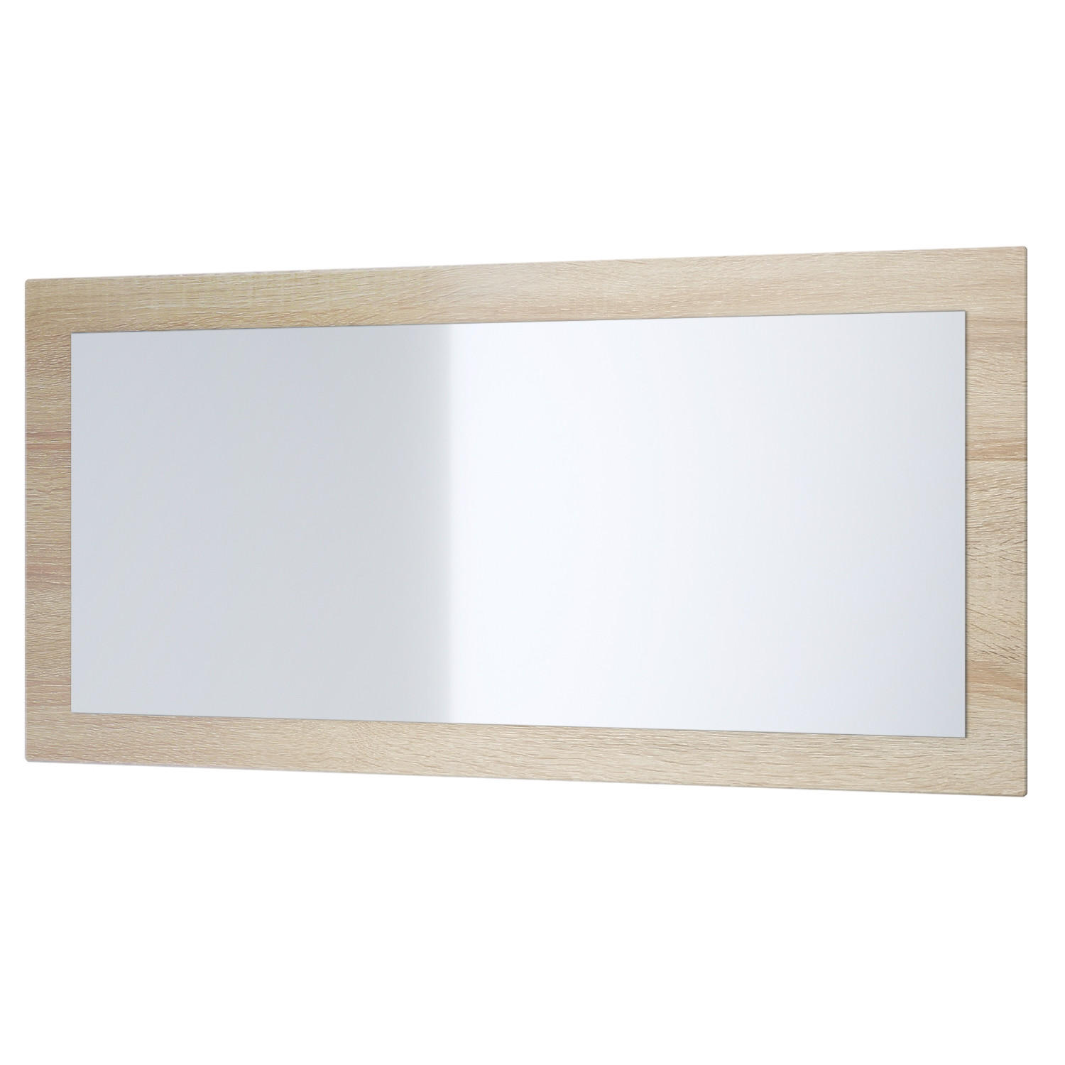 SPIEGEL Lima Eiche sägerau - Eiche San Remo, Holzwerkstoff (89/45/2cm) - Vladon