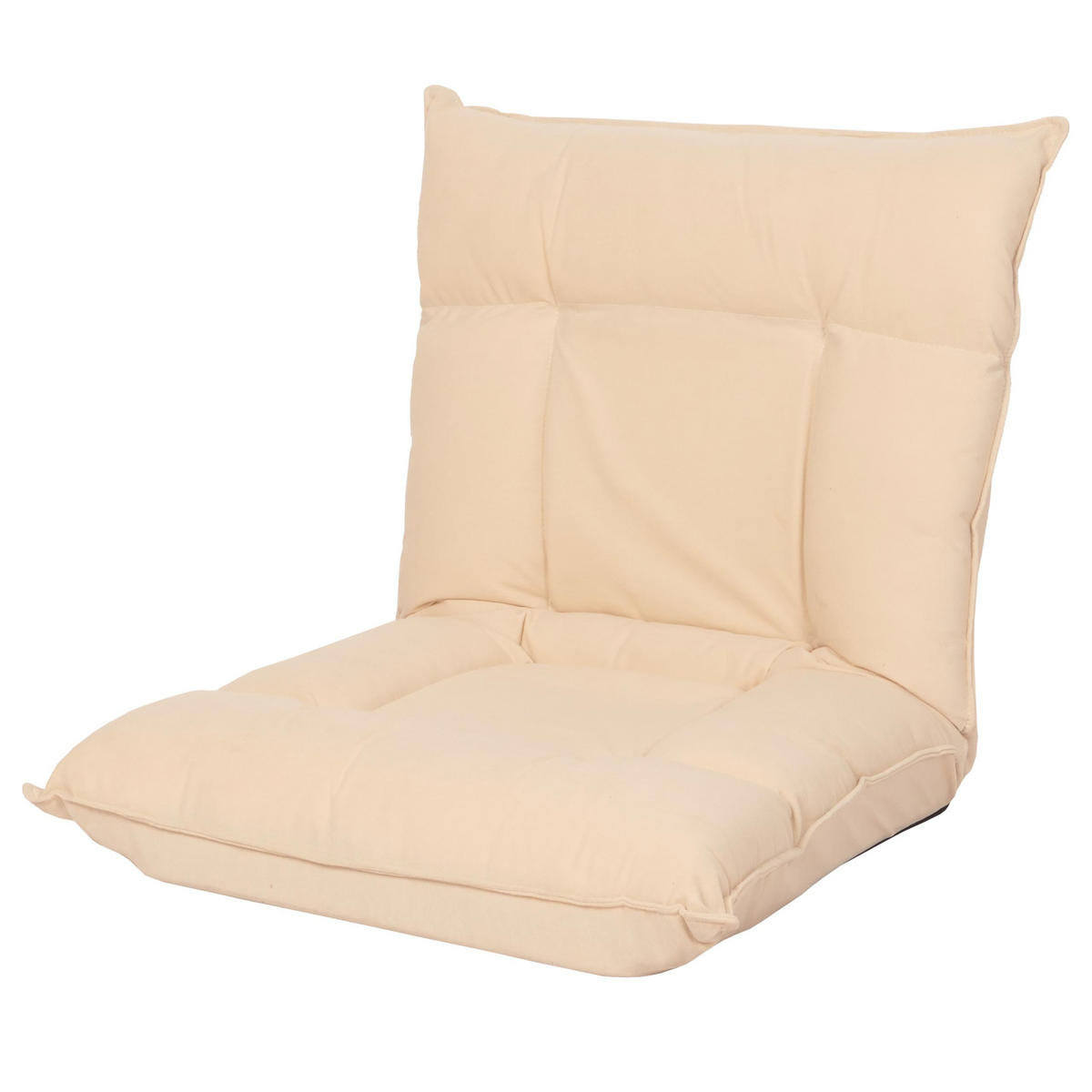 BODENSESSEL Beige - Beige, Textil (110/14/57cm) - MCW