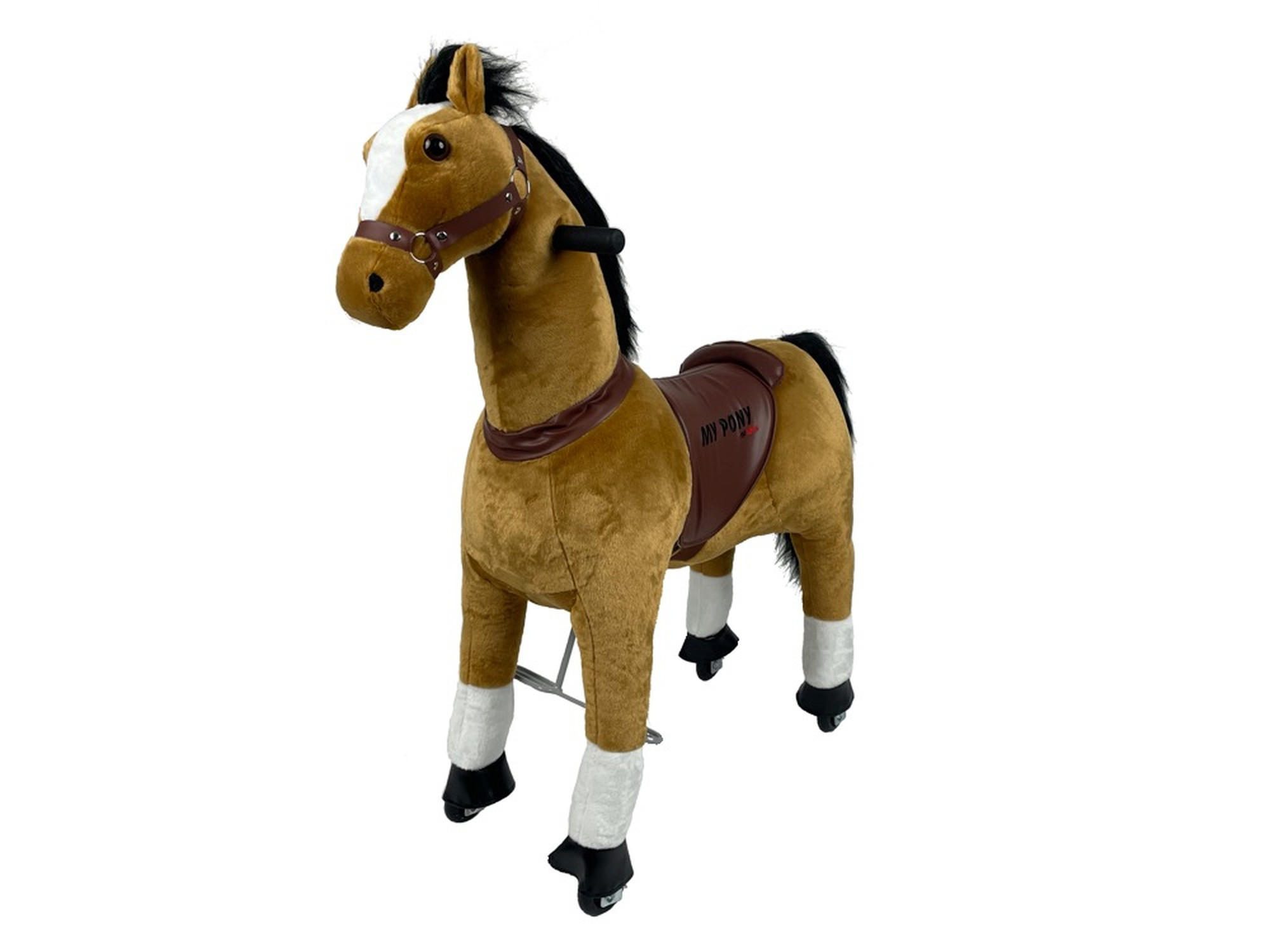REITPFERD Flocke hellbraun Größe M - Hellbraun, Kunststoff (85/33/105cm) - TPFLiving