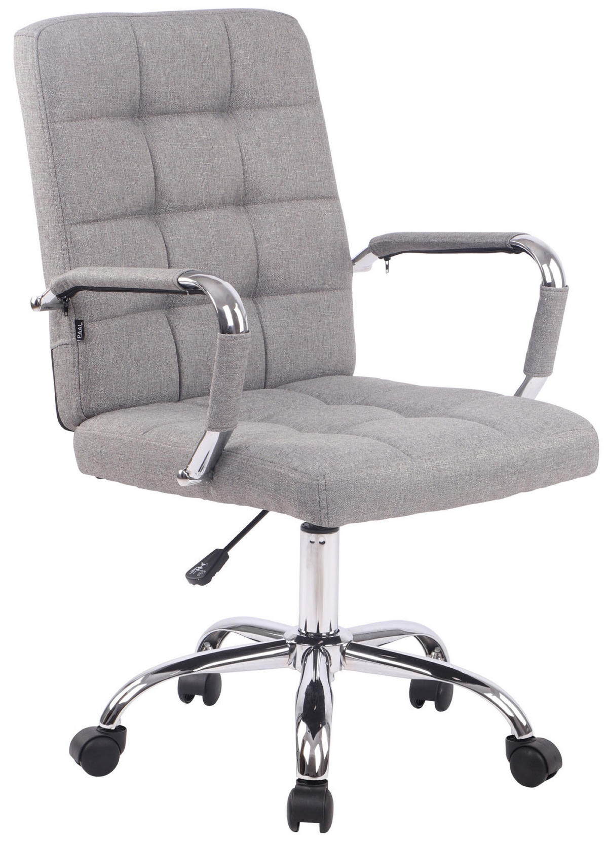 BÜROSTUHL Deal V1, Stoff Grau - Grau, Textil/Metall (56/104/62cm) - TPFLiving