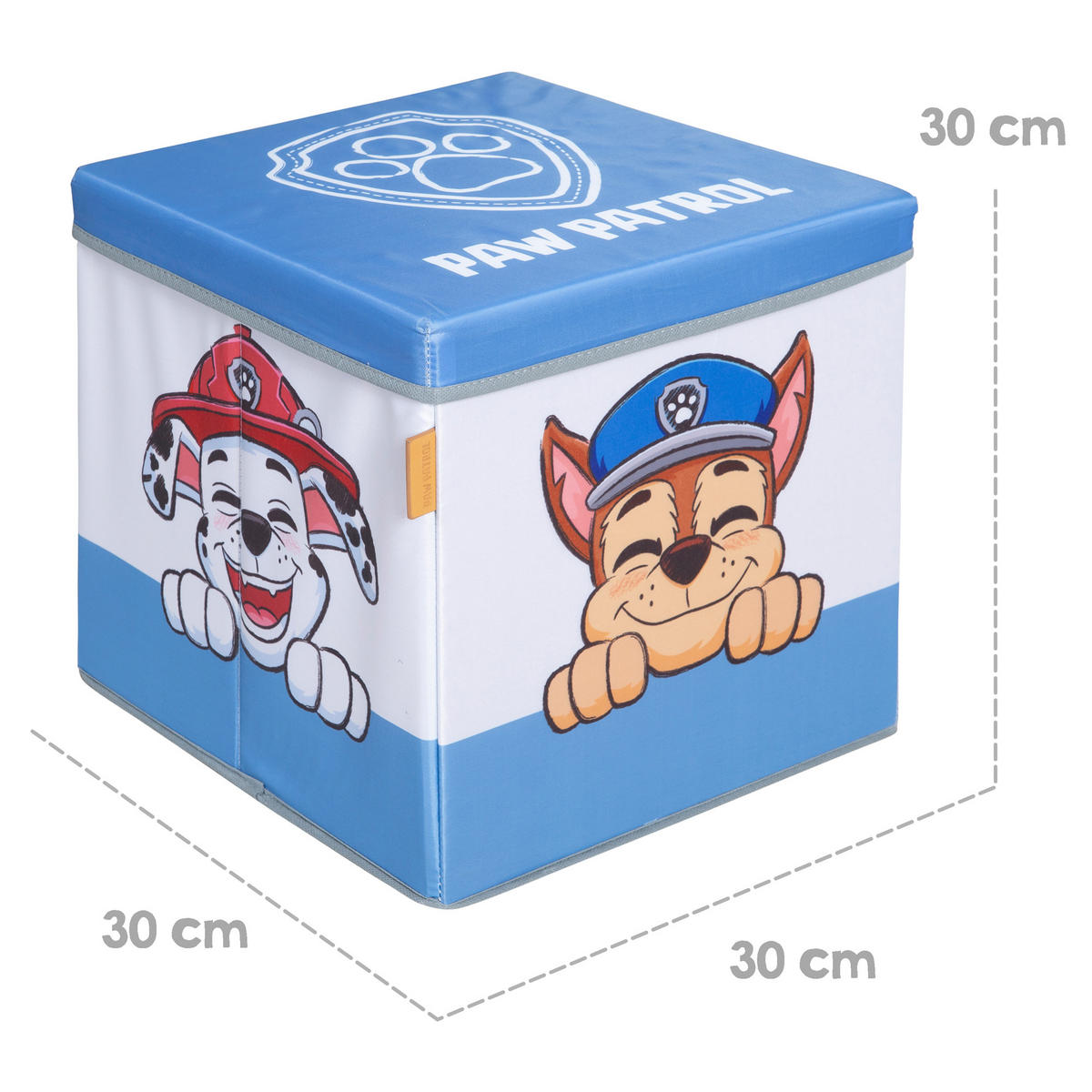 SITZ-& AUFBEWAHRUNGSBOX Paw Patrol - Weiß, Kunststoff (30/30cm) - Roba