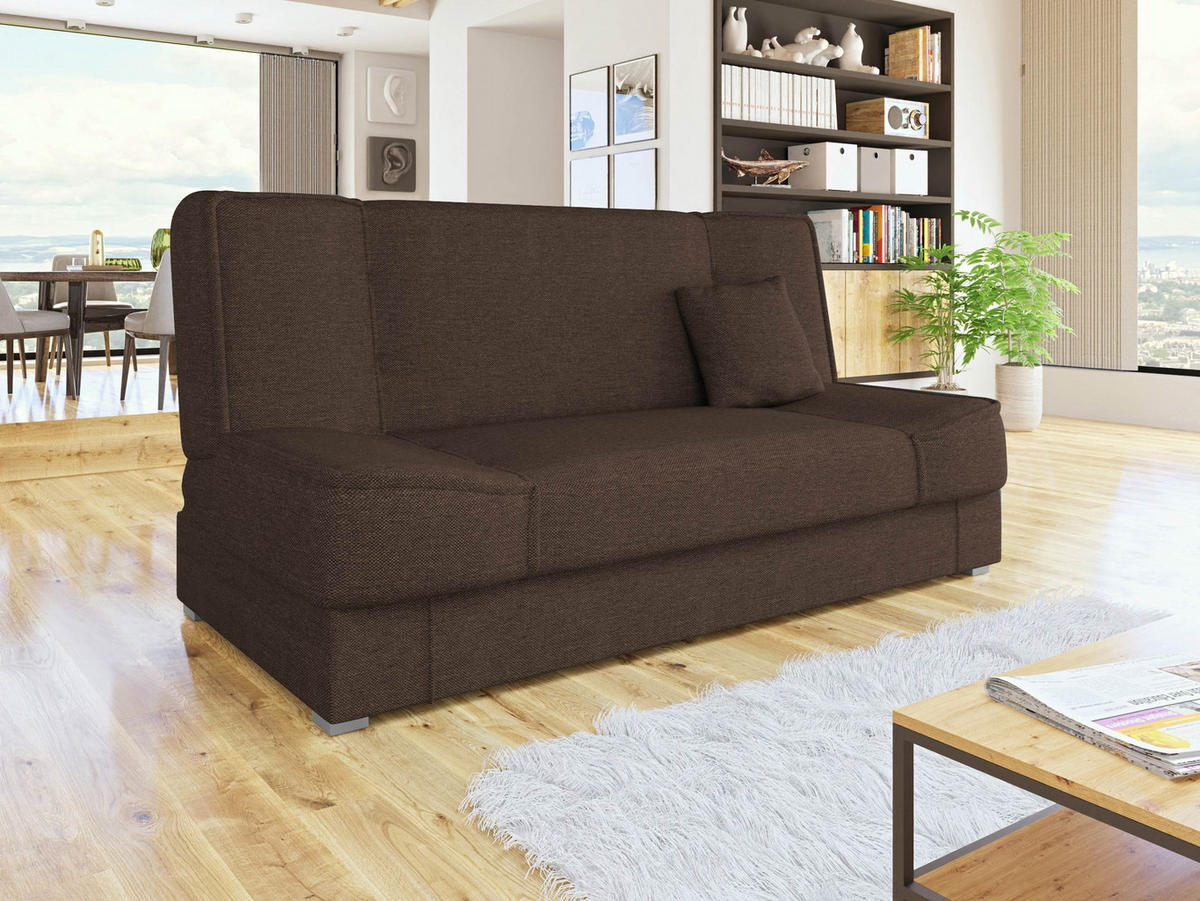 CANAPEA EXTENSIBILA Gabi - maro/argintiu, material plastic/material textil (175/80/80cm) - MIRJAN24