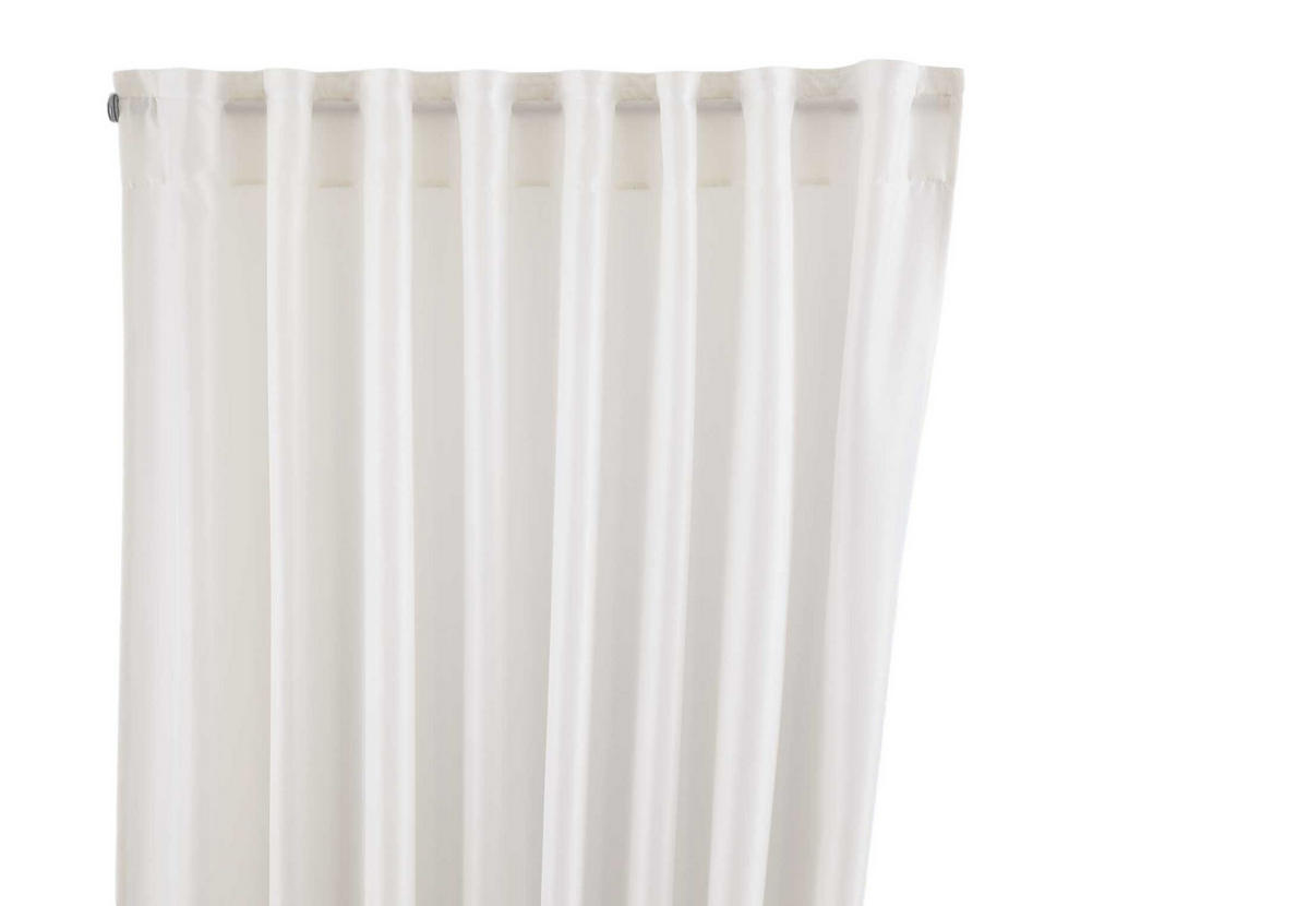SCHLAUFENGARDINE »Jena« HxB 145x140 cm Creme - Creme, Textil (140/145cm) - Gardinenbox