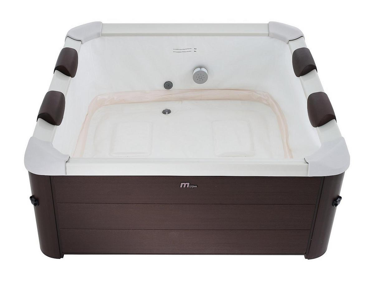 HALBFESTER Whirlpool - 6 Personen - Plastik - Braun - - Braun, Kunststoff (160/65/160cm) - Mspa