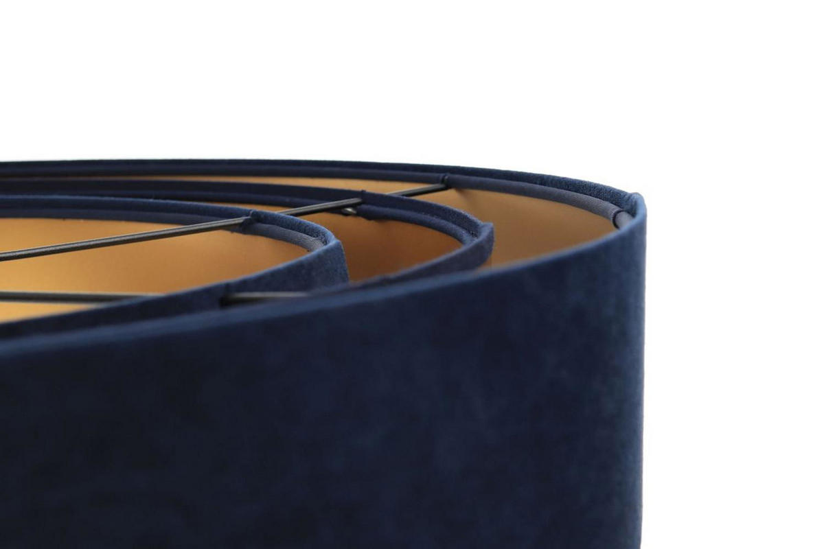 HÄNGELEUCHTE Blau 60/20 cm - Schwarz, Kunststoff (60/1.5/20cm) - ONZENO