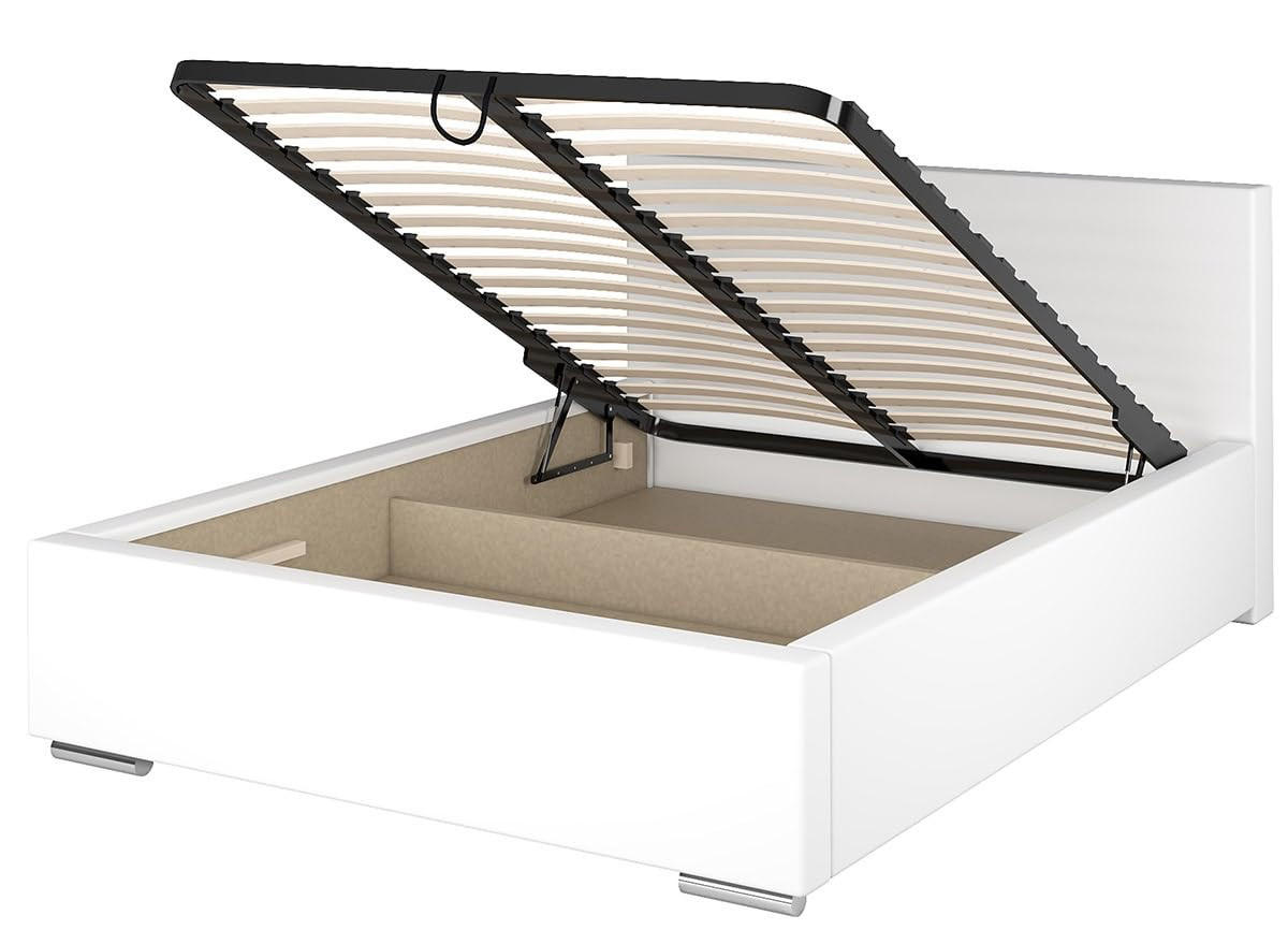 POLSTERBETT Athene-Metall 120x200 cm - Bett mit Bettkasten, Lattenrost aus Metall, Bezug aus Velourestoff in Farbe Dunkelblau - Dunkelblau, Holz/Textil (120/200cm) - Alpi-Möbel