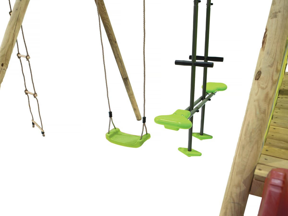 KLETTERGERÜST AUS HOLZ kida Braun - Dunkelbraun, Holz (250/100/300cm) - Habitat Garten