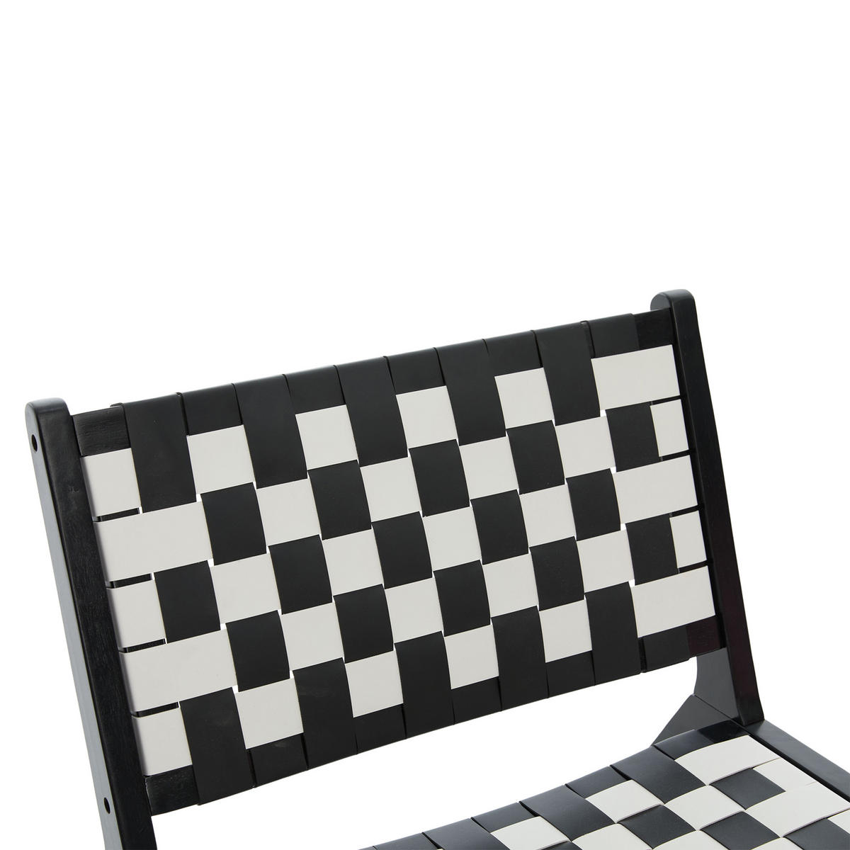STUHL Schachbrettmuster, DE-42285, Schwarz-Weiß-Kontrast - Schwarz, Holzwerkstoff (66/72/71cm) - ComfortXL