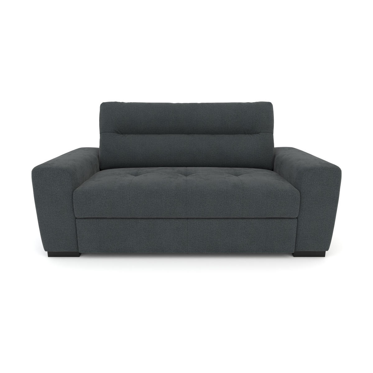 2-SITZER Carlisle Chenille Grau 183/97/93 cm - Anthrazit, Kunststoff/Textil (183/93/97cm) - foamnova