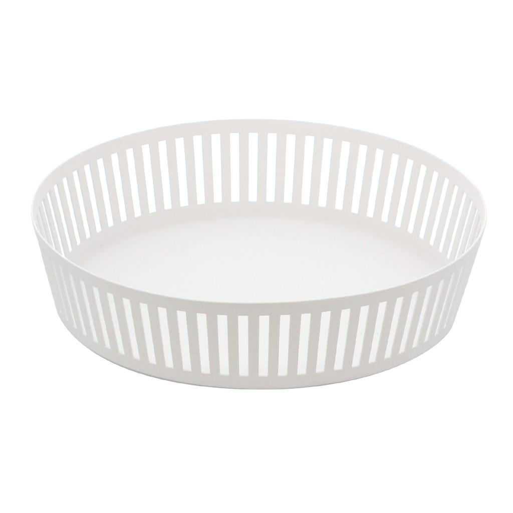 OBSTSCHALE 3813 Tower Weiß 5 x 25 x 25 cm - Weiß, Metall (5cm) - Yamazaki
