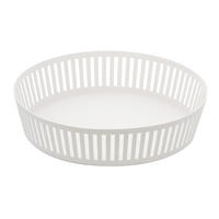 OBSTSCHALE 3813 Tower Weiß 5 x 25 x 25 cm - Weiß, Metall (5cm) - Yamazaki