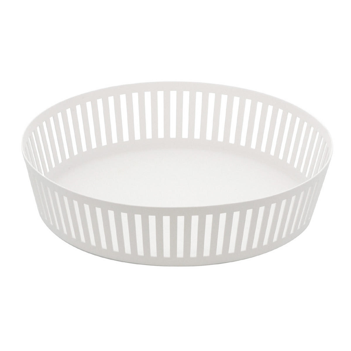 OBSTSCHALE 3813 Tower Weiß 5 x 25 x 25 cm - Weiß, Metall (5cm) - Yamazaki