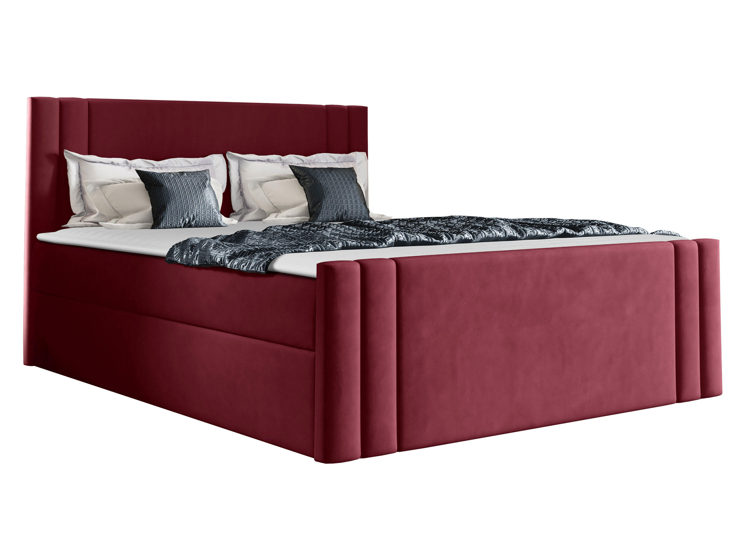 BOXBETT Carmen - Rot, Holz (160/200cm) - MIRJAN24