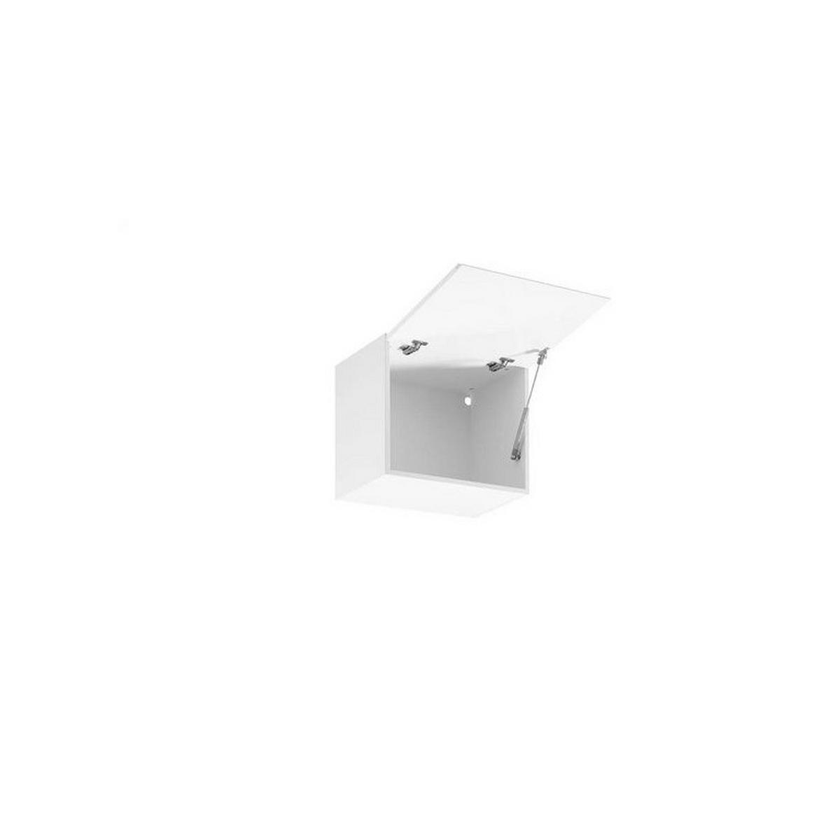 HÄNGESCHRANK – 60 cm – G60K – Velmora – Weiß / Weiß Hochglanz - Weiß Hochglanz, Holzwerkstoff (60/40/32cm) - ROYAL24_MARKT