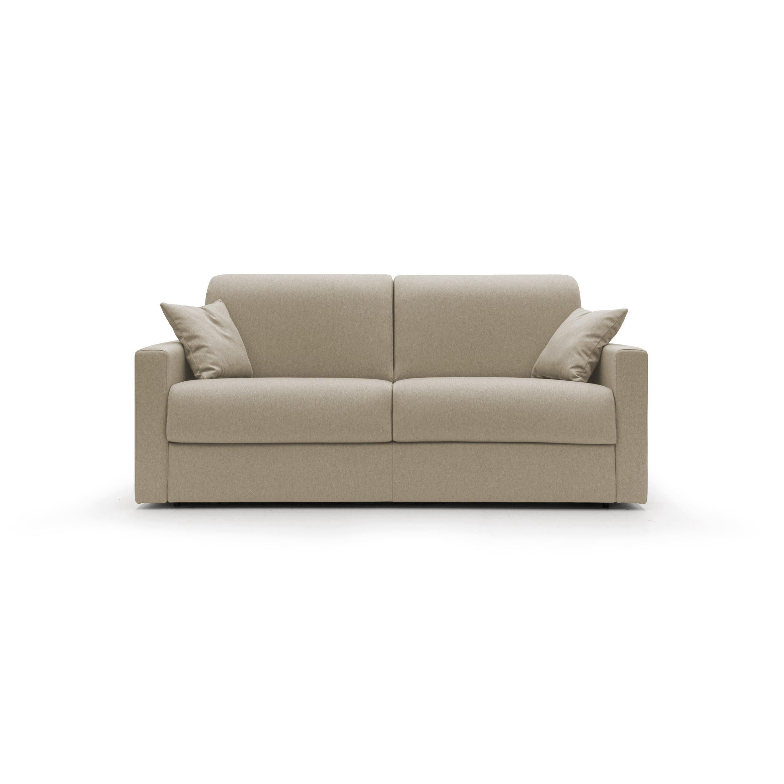 Thumbnail - Divani.store Schlafsofa, Beige, Textil, 206x90x96 cm, Wohnzimmer, Sofas & Couches, Schlafsofas